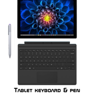 Microsoft Surface Pro 4 12.3" Tablet Laptop - Intel i5-6300U | 8GB RAM | 256GB SSD | Windows 11 Pro - Grade B Refurbished Bundle with Pen & Keyboard image 0