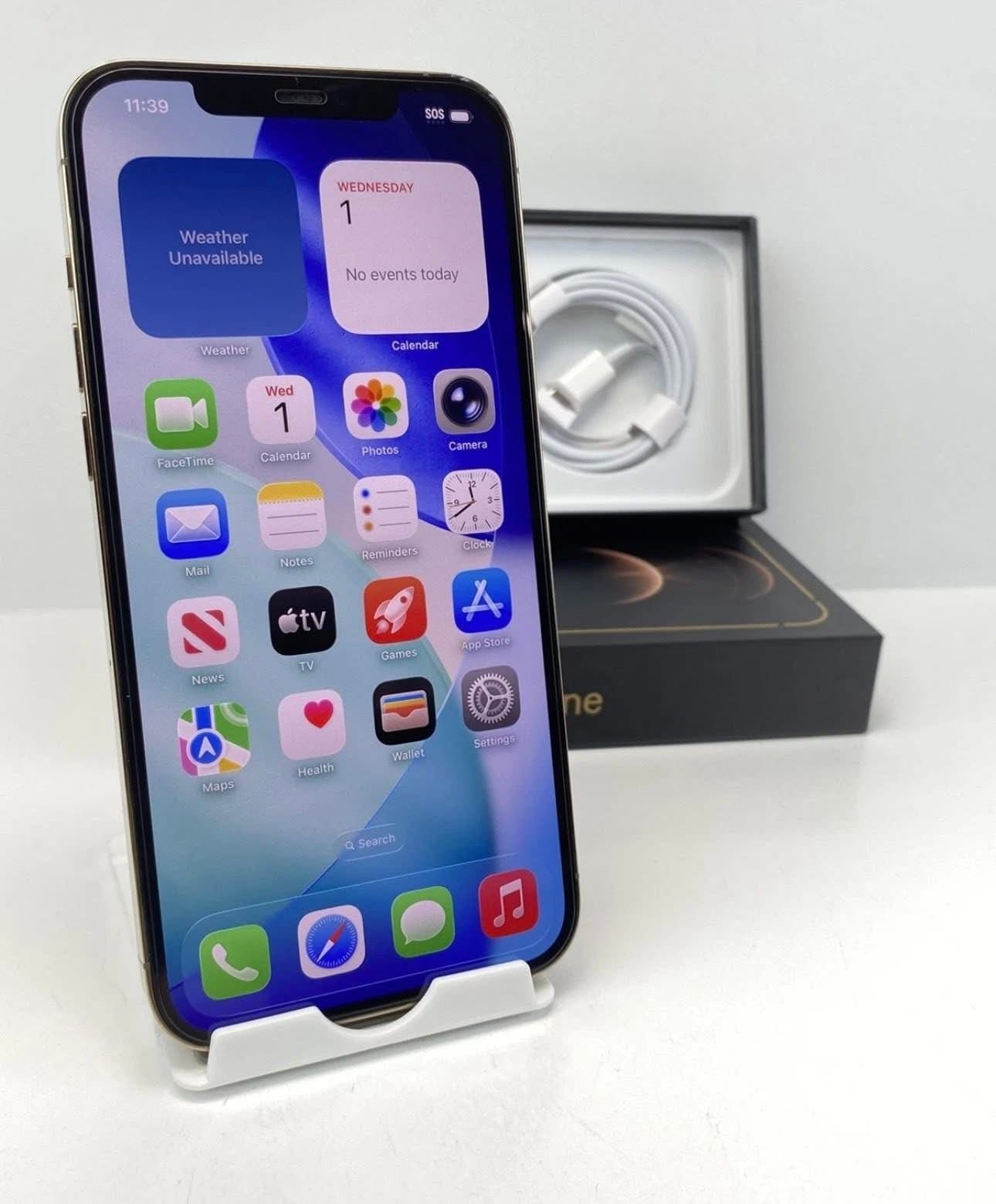 Refurbished- Apple iPhone 12 Pro Max Gold 128GB GSM Unlocked
